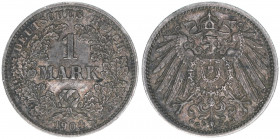 1 Mark, 1904 G
5,56g. J.17
ss/vz