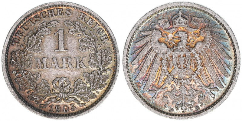 1 Mark, 1905 D
5,48g. J.17
vz-