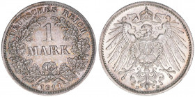 1 Mark, 1911 D
5,56g. J.17
vz/stfr