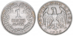 1 Reichsmark, 1925 D
4,93g. J.319
vz-