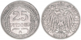 25 Pennige, 1910 A
4,00g. J.18
vz