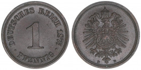 1 Pfennig, 1875 D
2,00g. J.1
vz-