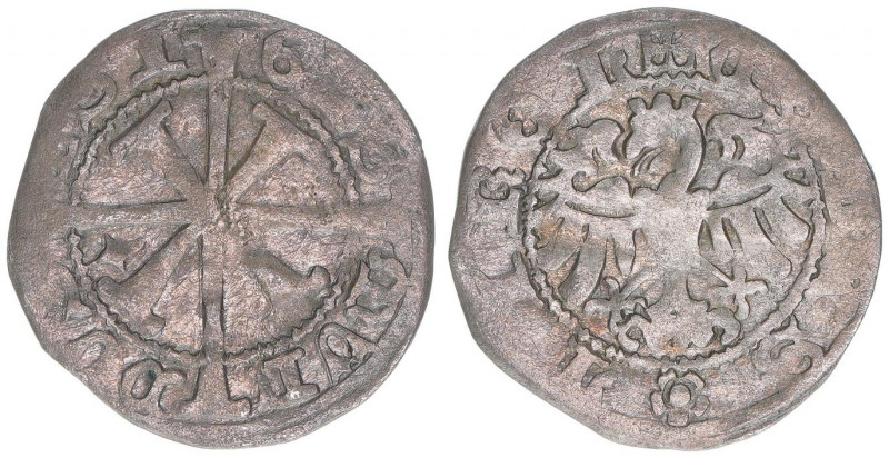 Erzherzog Sigismund von Tirol
Kreuzer, ohne Jahr. Hall
1,10g
ss