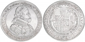 Rudolph II. 1576-1612
Taler, 1607. Sonderrüstung mit Tutuli
Hall
28,09g
MT 379
vz