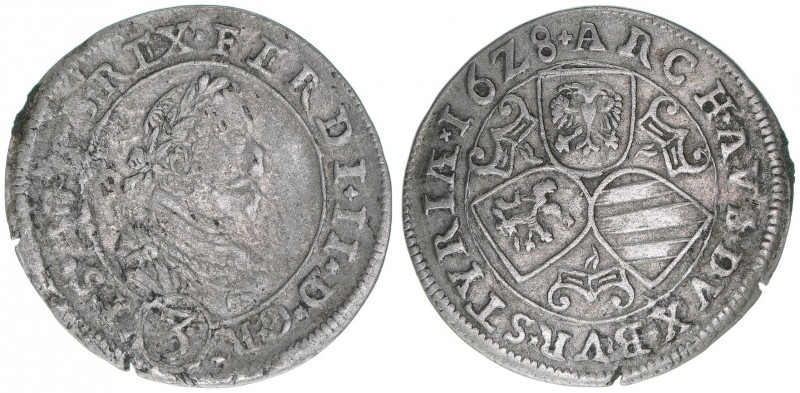 Ferdinand II. 1619-1637
Groschen, 1628. Graz
1,78g
Herinek 1083
ss+