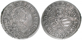 Ferdinand II. 1619-1637
Groschen, 1628. Graz
1,78g
Herinek 1083
ss+