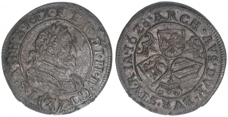 Ferdinand II. 1619-1637
Groschen, 1628. Graz
1,55g
Herinek 1119
ss+