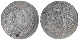 Ferdinand II. 1619-1637
Groschen, 1629. Graz
1,83g
Herinek 1086
ss