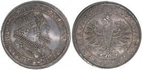 Erzherzog Leopold V. 1619-1632
Tirol. Doppeltaler, ohne Jahr. Medici Hochzeit
Hall
57,28g
MT 487
herrliche Patina
vz/stfr