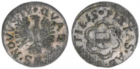 Erzherzog Leopold V. 1619-1632
Quadrans, ohne Jahr. Hall
0,47g
ss+