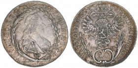 Maria Theresia 1740-1780
20 Kreuzer, 1780 EvS-IK. Prag
6,59g
ANK 110
ss/vz