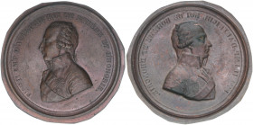 Franz II. (I.) 1792-1835
Bronzemedaille, einseitig. wohl Aktenabschlag - 63mm mit überstehendem Rand
11,62g
vz