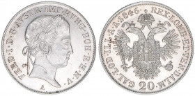 Ferdinand I. 1835-1848
20 Kreuzer, 1846 A. Wien
6,64g
ANK 8
stfr