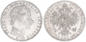 Franz Joseph I. 1848-1916
1 Gulden, 1859 B. Kremnitz
12,29g
ANK 28
ss+