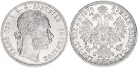 Franz Joseph I. 1848-1916
1 Gulden, 1876. Wien
12,29g
J.342
vz+