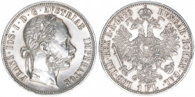 Franz Joseph I. 1848-1916
1 Gulden, 1879. Wien
12,33g
J.342
stfr-