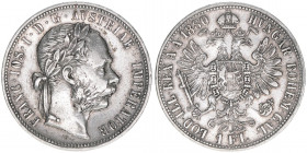 Franz Joseph I. 1848-1916
1 Gulden, 1880. Wien
12,32g
J.342
ss/vz