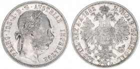 Franz Joseph I. 1848-1916
1 Gulden, 1882. Wien
12,31g
ANK 31
vz
