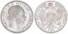 Franz Joseph I. 1848-1916
1 Gulden, 1886. Wien
12,33g
ANK 31
vz/stfr