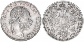 Franz Joseph I. 1848-1916
1 Gulden, 1889. Wien
12,29g
J.342
vz