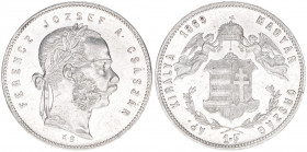 Franz Joseph I. 1848-1916
1 Forint, 1869 KB. Kremnitz
12,30g
ANK 92
stfr-