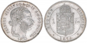 Franz Joseph I. 1848-1916
1 Forint, 1879 KB. Kremnitz
12,35g
ANK 93
vz