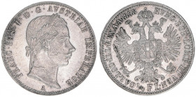 Franz Joseph I. 1848-1916
1/4 Gulden, 1858 A. Wien
5,35g
J.326
stfr