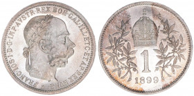 Franz Joseph I. 1848-1916
1 Krone, 1899. Wien
4,97g
ANK 67
stfr