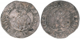 Leonhard von Keutschach 1495-1519
Erzbistum Salzburg. Batzen, 1513. Salzburg
2,85g
Zöttl 66, Probszt 106
vz-