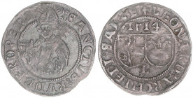 Leonhard von Keutschach 1495-1519
Erzbistum Salzburg. Batzen, 1514. Salzburg
3,10g
Zöttl 67, Probszt 107
ss+