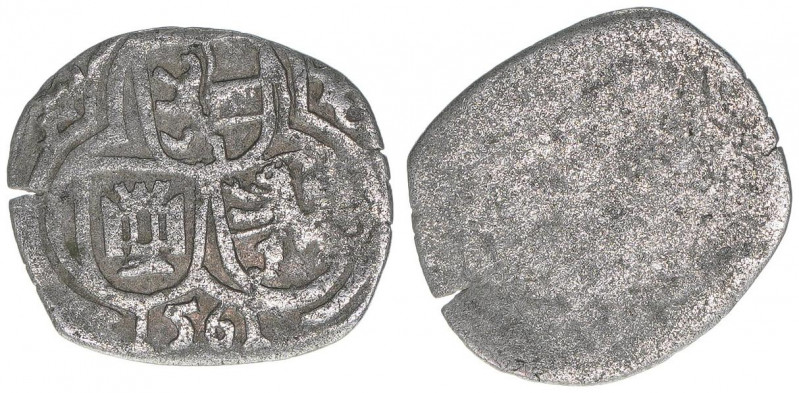Johann Jakob Khuen von Belasi 1560-1586
Erzbistum Salzburg. 2 Pfennige, 1561. Ty...