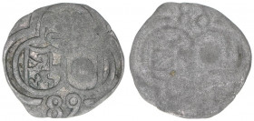 Wolf Dietrich von Raitenau 1587-1612
Erzbistum Salzburg. 2 Pfennige, (15)89. Salzburg
0,47g
Zöttl 1017, Probszt 859c
ss/vz