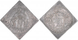 Markus Sittikus 1612-1619
Erzbistum Salzburg. Doppeltalerklippe, 1615. von allergrößter Seltenheit
Salzburg
57,34g
Zöttl 1153, Probszt 951
ss/vz