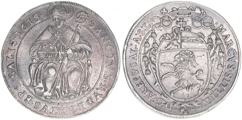Markus Sittikus 1612-1619
Erzbistum Salzburg. 1/2 Taler, 1615. sehr selten
Salzb...