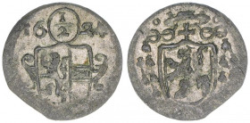 Paris Graf Lodron 1619-1653
Erzbistum Salzburg. 1/2 Kreuzer, 1624. Salzburg
0,50g
Zöttl 1662, Probszt 1357
ss+