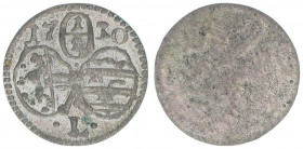 Leopold Anton Eleutherius Freiherr von Firmian 1727-1744
Erzbistum Salzburg. 1/2 Kreuzer, 1730. Salzburg
0,42g
Zöttl 2605, Probszt 2161
vz