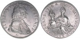 Sigismund III. Graf Schrattenbach 1753-1771
Erzbistum Salzburg. Taler, 1759 MK. Salzburg
28,04g
Zöttl 2986, Probszt 2287
gereinigt
ss/vz