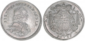 Sigismund III. Graf Schrattenbach 1753-1771
Erzbistum Salzburg. 20 Kreuzer, 1767. sehr selten
Salzburg
6,59g
Zöttl 3047, Probszt 2327
vz/stfr