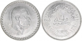 Republik Ägypten 1958-1971
Ägypten. 1 Gunayh, 1970. 25,11g
Schön 129
vz