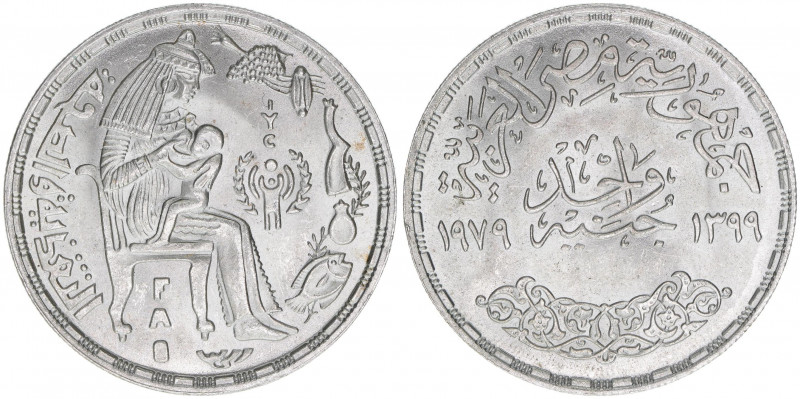 Arabische Republik ab 1972
Ägypten. 1 Gunayh, 1979. UN Internationales Jahr des ...