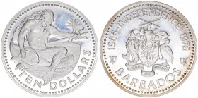 10 Dollar, 1976
Barbados. Silber. 38,16g
Schön 18
stfr