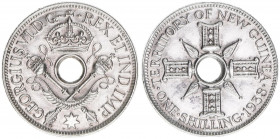 Georg VI.
Großbritannien - Mandatsgebiet New Guinea. 1 Shilling, 1938. Silber
5,39g
Schön 10
stfr