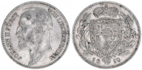 Johann II. 1858-1929
Liechtenstein. 1 Krone, 1910. Silber
4,97g
Schön 2
ss