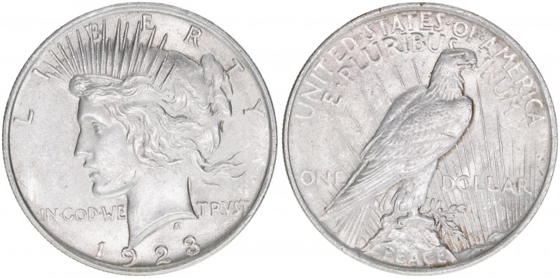 Liberty
Vereinigte Staaten von Amerika. One Dollar, 1928. Silber
26,68g
Schön 13...