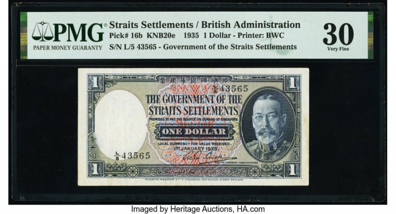 Straits Settlements Government of the Straits Settlements 1 Dollar 1.1.1935 Pick...