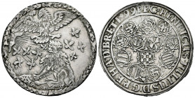 Germany. Braunschweig-Wolfenbüttel. Heinrich Julius (1589-1613). 1 thaler. 1599. (Welter-630). (Dav-9093). Ag. 28,95 g. Toned. Scarce. This coin is ex...