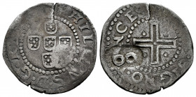 Brazil. D. Afonso VI (1656-1667). Ag. 3,20 g. Countermark (Choice VF), struck on Felipe IV 1/2 tostao. Rare. Choice VF. Est...120,00. 

Spanish Desc...