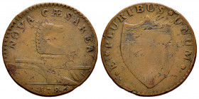 United States. Copper. 1786. New Jersey. (Km-10). Ae. 8,40 g. Choice F. Est...90,00. 

Spanish Description Estados Unidos. Copper. 1786. New Jersey....