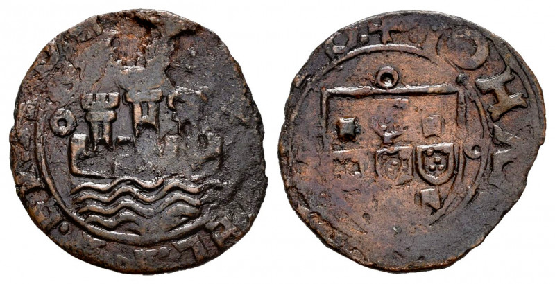 Portugal. D. Joao III (1521-1557). Ceitil. (Gomes-04.06). Ae. 1,50 g. Hybrid str...