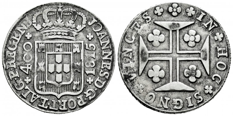 Portugal. D. Joao, Príncipe Regente (1799-1816). 400 reis. 1815. (Km-331). (Gome...